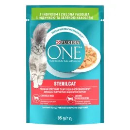 mokra-karma-dla-kota-purina-one-sterilcat-indyk-z-zielona-fasolka-85g-6-szt