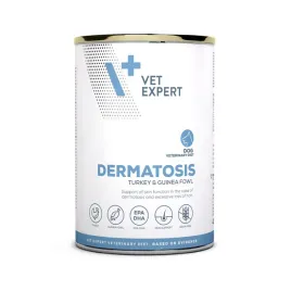 mokra-karma-dla-psa-vet-expert-dermatosis-dog-turkeyandguinea-fowl-400g-12szt