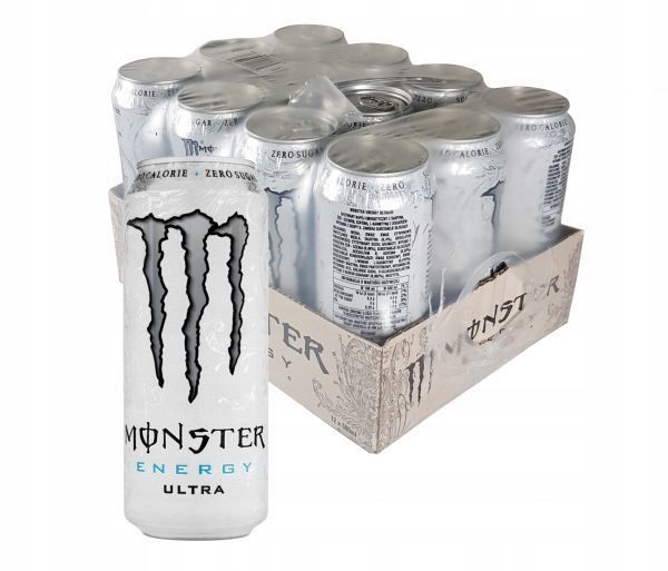 12 X Napój Energetyzujący Monster Energy Ultra Gazowany 500 Ml Erlipl 4098