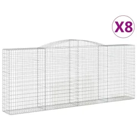 kosze-gabionowe-8-szt-400x50x160-180-cm-galwanizowane-zelazo