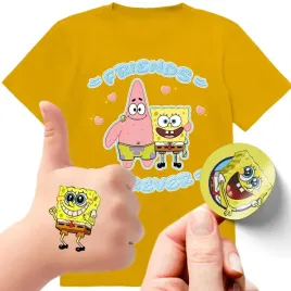 zestaw-3w1-koszulka-dla-dzieci-tatuaze-naklejki-spongebob-140-jakosc