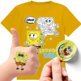 zestaw-3w1-koszulka-dla-dzieci-tatuaze-naklejki-spongebob-116-jakosc