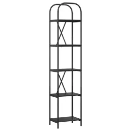 polka-na-ksiazki-czarny-dab-40-x-30-x-183-cm