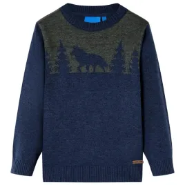 sweter-dzieciecy-z-dzianiny-granatowy-92