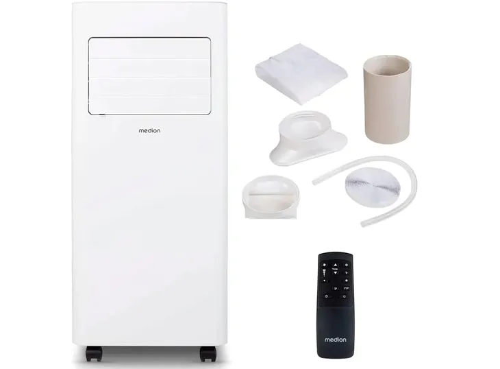 MOCNY KLIMATYZATOR OSUSZACZ POWIETRZA PRZENOŚNY 25M2 7000BTU BIAŁY PILOT