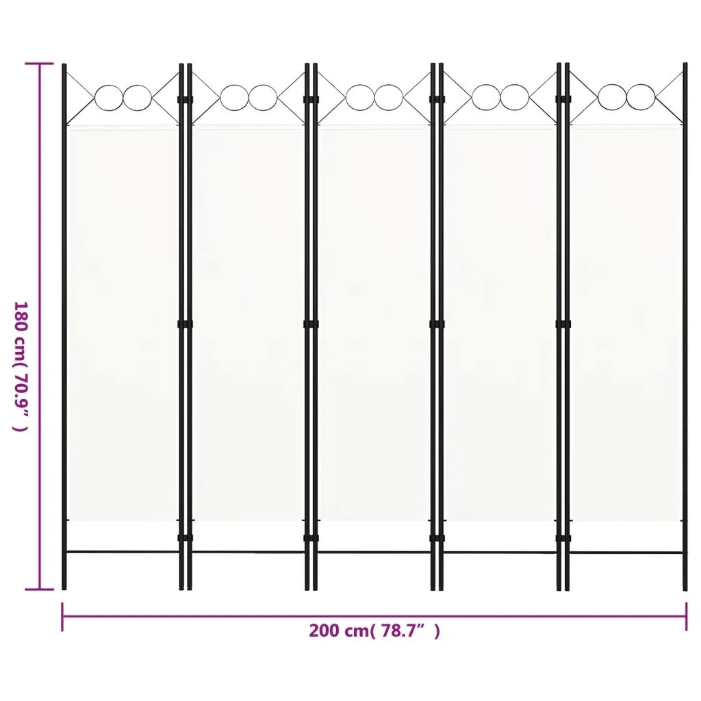 parawan-5-panelowy-kremowy-200-x-180-cm