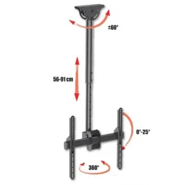 uchwyt-sufitowy-techly-32-55-50kg-regulowany