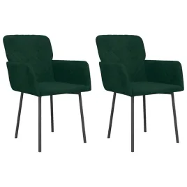 krzesla-stolowe-2-szt-ciemnozielone-obite-aksamitem