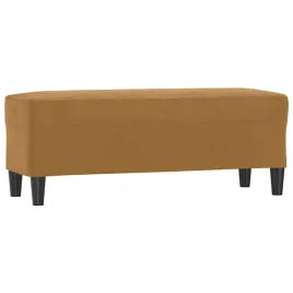 lawka-ciemnobrazowa-100x35x41-cm-tapicerowana-aksamitem