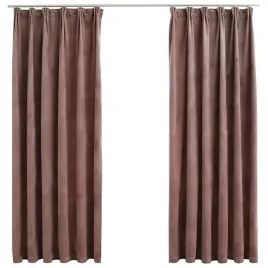 zaslony-z-haczykami-2-szt-aksamitne-brudny-roz-140x175-cm
