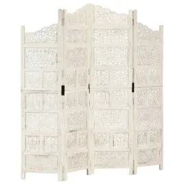 parawan-4-panelowy-rzezbiony-bialy-160x165-cm-drewno-mango