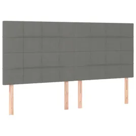 zaglowki-do-lozka-4-szt-ciemnoszary-100x5x78-88-cm-tkanina
