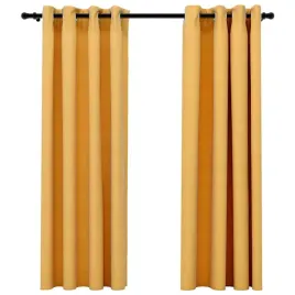 zaslony-stylizowane-na-lniane-2-szt-zolte-140x175-cm