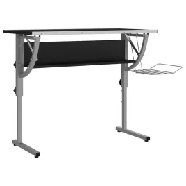 biurko-kreslarskie-czarno-szare-110x53x-58-87-cm