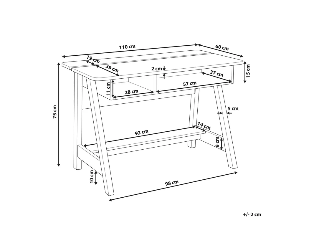 biurko-jackson-bialy-110-cm-60-cm-stan-nowy
