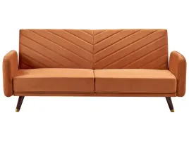 sofa-rozkladana-dla-3-osob-senja-welur-pomaranczowy