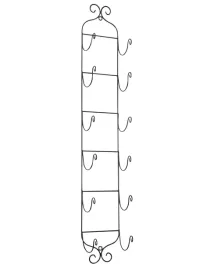 polka-wiszaca-na-wino-hydrogen-metal-czarny