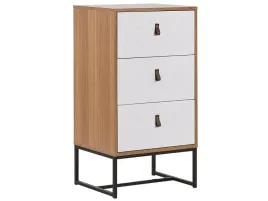 komoda-3-szuflady-nueva-jasny-braz-bialy