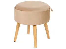 stolek-ze-schowkiem-neely-welur-bezowy