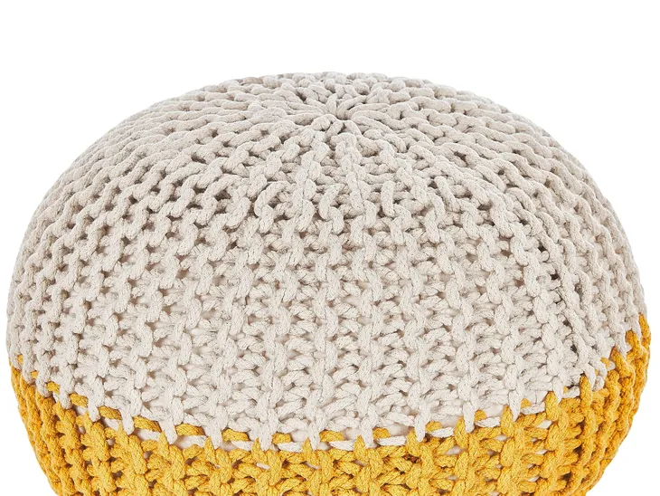 puf-conrad-bawelna-zolty-ksztalt-okragla