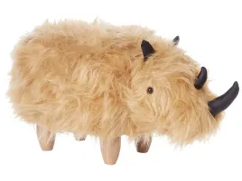 pufa-zwierzak-woolly-sztuczne-futro-piaskowy-nosorozec