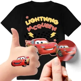 zestaw-3w1-koszulka-dla-dzieci-tatuaze-naklejki-cars-auta-zygzak-140-jakosc