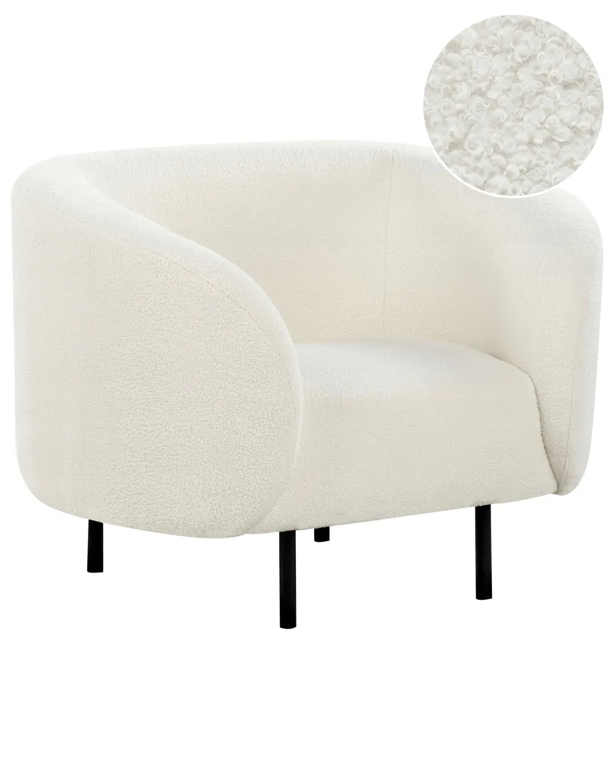 fotel-loen-boucle-bialy