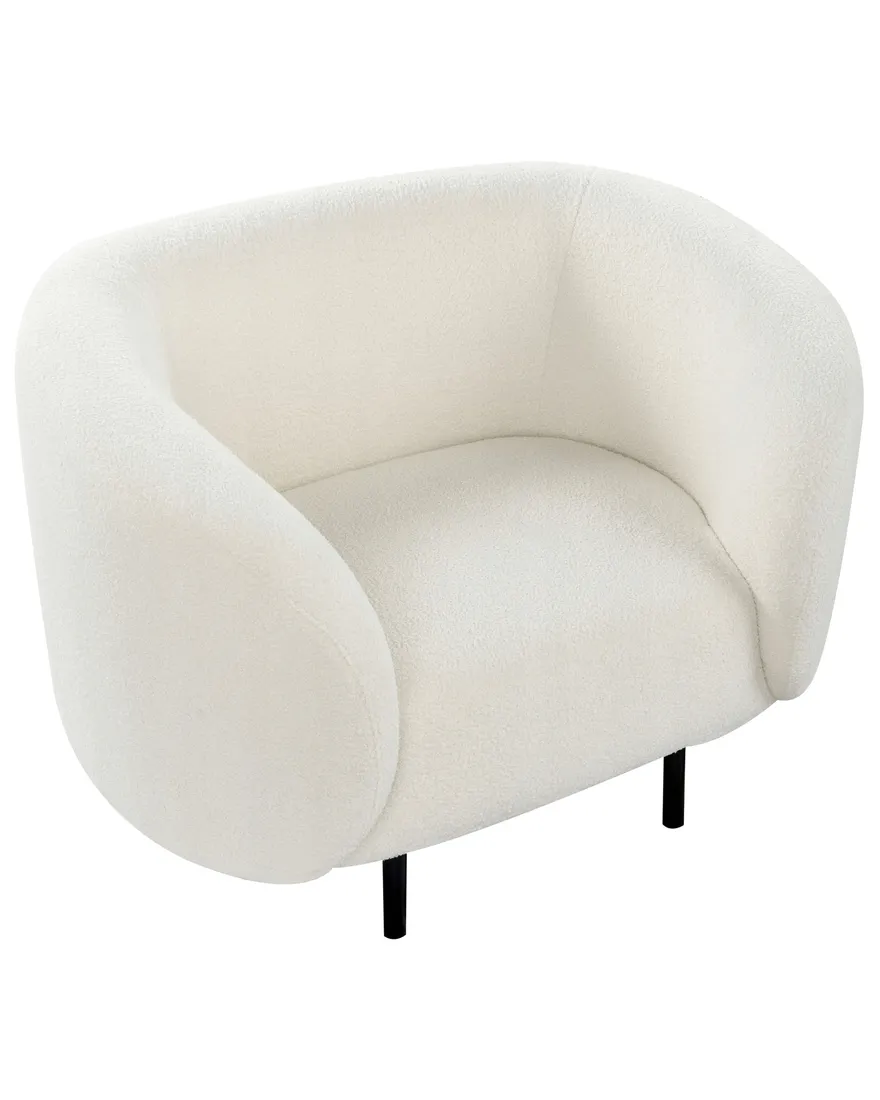 fotel-loen-boucle-bialy