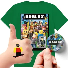 zestaw-3w1-koszulka-dla-dzieci-tatuaze-naklejki-roblox-140-jakosc