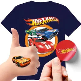 zestaw-3w1-koszulka-dla-dzieci-tatuaze-naklejki-hot-wheels-128-jakosc
