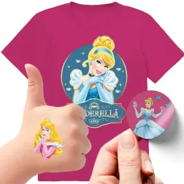 zestaw-3w1-koszulka-dla-dzieci-tatuaze-naklejki-kopciuszek-disney-140