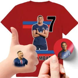 zestaw-3w1-koszulka-dla-dzieci-tatuaze-naklejki-mbappe-140-jakosc