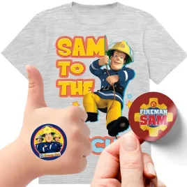 zestaw-3w1-koszulka-dla-dzieci-tatuaze-naklejki-strazak-sam-fireman-140