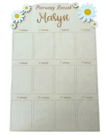 tablica-na-zdjecia-moj-pierwszy-rok-stokrotki