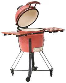 grill-weglowy-kamado-ceramika-czerwony