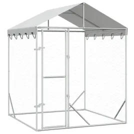 kojec-dla-psa-z-dachem-srebrny-2x2x25-m-stal