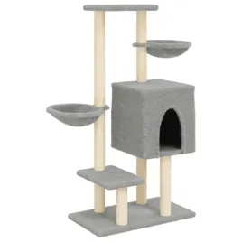 drapak-dla-kota-z-sizalowymi-slupkami-jasnoszary-117-cm