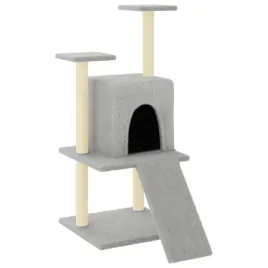 drapak-dla-kota-z-sizalowymi-slupkami-jasnoszary-110-cm