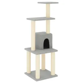 drapak-dla-kota-ze-slupkami-sizalowymi-jasnoszary-105-cm