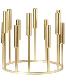 swiecznik-trafaria-metal-26-cm-zloty