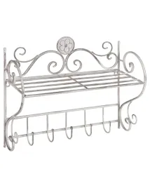 polka-scienna-osorno-metal-bialy