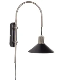lampa-scienna-sissa-regulowana-metal-czarny