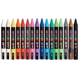 marker-posca-pc-5m-z-farba-plakatowa-zestaw-16-kolorow-w-pudelkach-mazak