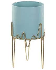 doniczka-na-nozkach-kalandra-metal-19-cm-blekitny