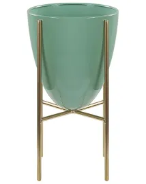 doniczka-na-nozkach-lefki-metal-16-cm-mietowy