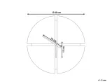 zegar-scienny-aramon-60-cm-brazowy-czarny-linia-aramon