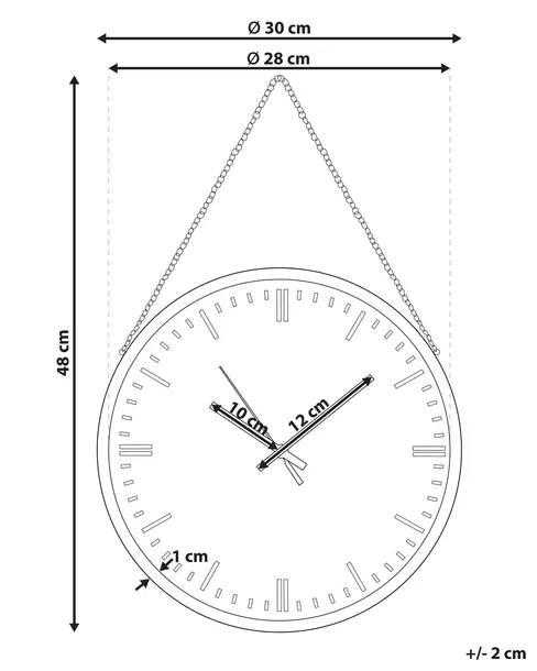 zegar-scienny-bezas-30-cm-czarny-linia-bezas