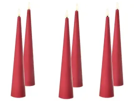 zestaw-6-swiec-led-aurum-28-cm-czerwony