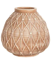 wazon-na-kwiaty-domokos-ceramika-38-cm-jasnobrazowy