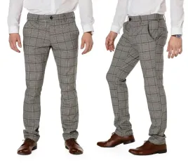 eleganckie-spodnie-meskie-bawelniane-chinosy-w-kratke-hunter-410-07-w36-l32